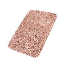 PiccoCasa Shaggy Bathroom Rug Bath Mat Non-Slip Rubber Microfiber Soft Water Absorbent Thick Shaggy Floor Mats Carpet, Machine Washable Pink 16