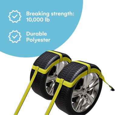 Noa Store 2x Dolly Basket Straps With Flat Hooks Tow Dolly Straps Car Basket Straps. View a larger version of this product image.