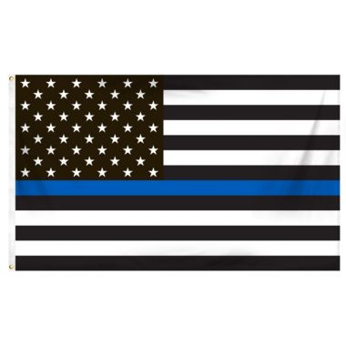 Annin Thin Blue Line American Flag 2ft x 3ft Nylon. View a larger version of this product image.