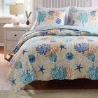 Alternate image 3 for Greenland Home Fashions Montego Pillow Sham - Standard 20x26", Aqua