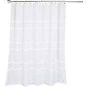 Farmlyn Creek Farmhouse Shower Curtain Set with 12 Hooks, Rustic Bathroom Decor (72 x 72 in)