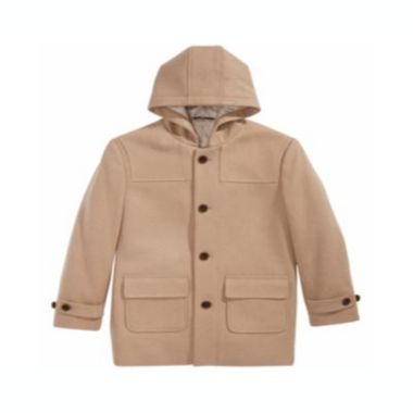 Ralph Lauren Big Boy's Plain Camel Coat Brown Size 8. View a larger version of this product image.