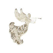 Melrose 19.25" Silver and White Distressed Battery Operated Decorative LED Angel Wall Art with Timer
