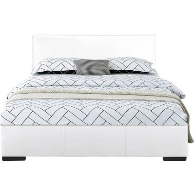 Camden Isle Abbey White Queen Platform Bed