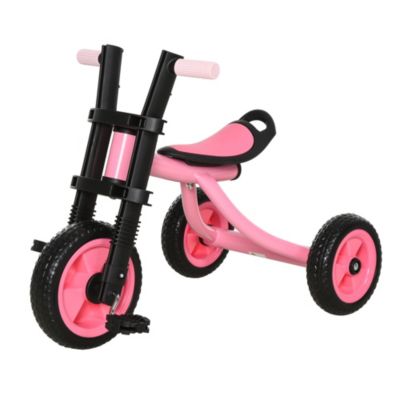 14 In All-Terrain Trike Trycycle In Red With Tow-Behind Trailer Adjustable Seat 