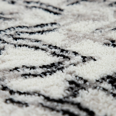 Paco Home Vintage Rug For Living Room In Black White Cream - Modern Boho Design. View a larger version of this product image.