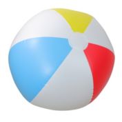 Swim Central 36&quot; White and Blue 6-Panel Color Blocked Beach Ball