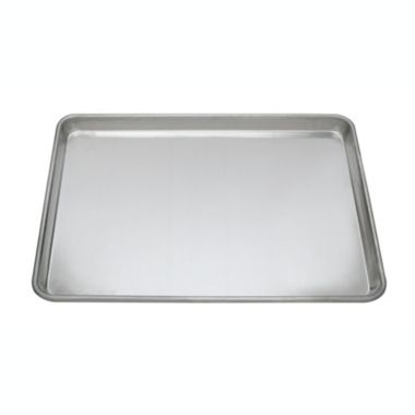 Crestware Two-Thirds Size Thick Aluminum Sheet Pan 15" x 21" x 1". View a larger version of this product image.