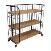 Cheungs Decorative Deo Tiered Organizer Cart - 32.25" X 12" X 32"