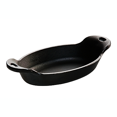 Lodge Heat-Treated 9 Ounce Oval Cast Iron Mini Server. View a larger version of this product image.