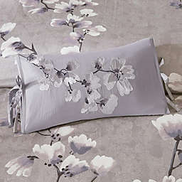 N Natori. 100% Cotton Embroidered Oblong Decorative Pillow.