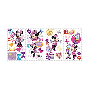 Roommates Decor Minnie Mouse Bow-tique Wall Decals. View a larger version of this product image.