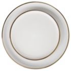 Alternate image 3 for Elama Arthur 16 Piece Stoneware Dinnerware Set in Matte White with Gold Rim