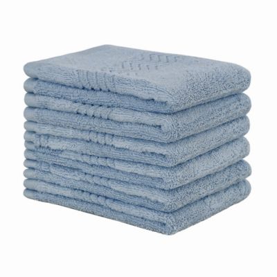 Details about   Fieldcrest Hand Towel 16" x 30" Metallic Blue 100% Cotton NEW 