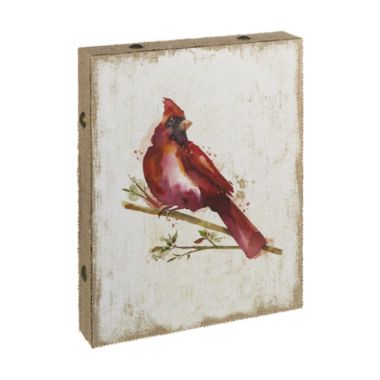 Cardinal Canvas Wall Plaque Home Decoration 10.5 x 13 Inches New. View a larger version of this product image.