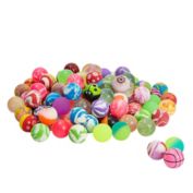 Juvale 100 Pack Bouncing Balls for Kids Aged 3+, Bulk Birthday Party Favors Variety (1.25 In)