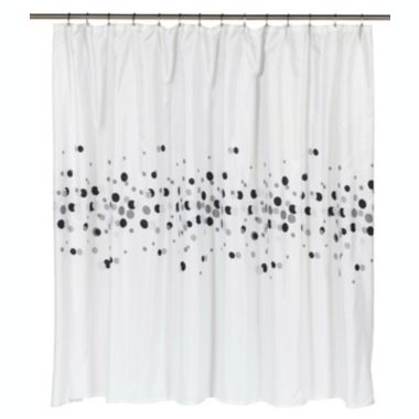 Carnation Home Fashions Premium Quality "Dots" Fabric Shower Curtain - Multi 70" x 84". View a larger version of this product image.
