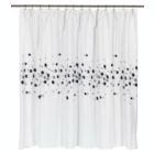 Alternate image 1 for Carnation Home Fashions Premium Quality "Dots" Fabric Shower Curtain - Multi 70" x 84"