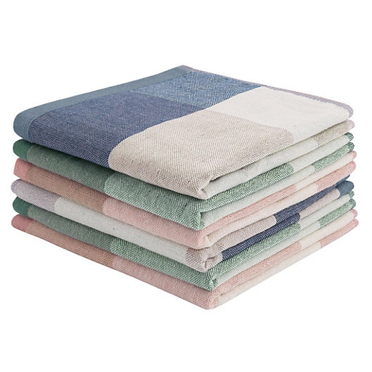 LARGE COTTON TERRY TEA TOWEL ABSORBENT KITCHEN DISH DRYING CLOTH,PACK OF 4 TOWEL 