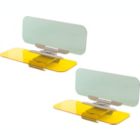 Alternate image 0 for Car Windshield Tac Sun Visor Night Anti-Glare 2 Pack- Zone Tech Premium Quality Universal Sunshade and Night Vision Anti-Dazzle Windshield Driving Visor (2 Pack)