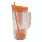Alternate image 1 for Flash 34-Oz.  Infuser Sports Water Bottle Orange