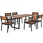 Alternate image 0 for Costway 7 Pieces Outdoor Patio Dining Table Set with Hole