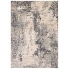 Alternate image 0 for Chaudhary Living 6.5' x 9.5' Gray and Cream Distressed Abstract Rectangular Area Throw Rug