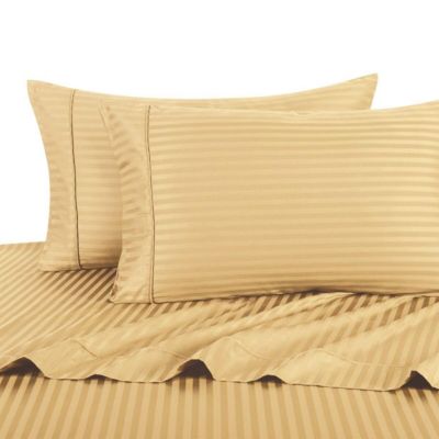 Egyptian Linens - Olympic Queen Sheet Set - Striped 300 Thread Count