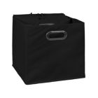 Alternate image 1 for Niche Cubo Set of 6 Foldable Fabric Storage Bin with Built-in Chrome Handles - Black