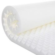 Gilbin Breathable 1.5-inch Convoluted Egg Crate Foam Mattress Topper   Toppers for Mattresses Adds Ultimate Comfort, Perfect Body Support 32 X 74