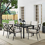 Crosley Furniture Kaplan 7Pc Outdoor Dining Set Oatmeal/Oil Rubbed Bronze