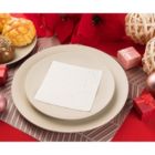 Alternate image 2 for Blue Panda 100 Pack Silver Foil Polka Dot Napkins, Foiled Confetti for Themed Party Supplies (5x5 In)