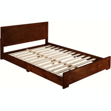 Camden Isle Home Decorative Oxford Platform Bed, Walnut, Full. View a larger version of this product image.