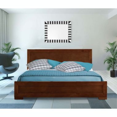 Camden Isle Home Decorative Oxford Platform Bed, Walnut, Full. View a larger version of this product image.