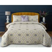 Lux Decor Collection Reversible 4-Pieces Lightweight Microfiber Quilt Set (Queen, Taupe Greyson)