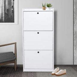 Kitcheniva 3-Tier Shoe Rack Storage Organizer with Drawers