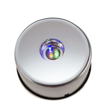 Beachcombers 4 Color Rotating Base for Glass Paperweights 3.5 x 3.5 x 1.75 Inch. View a larger version of this product image.