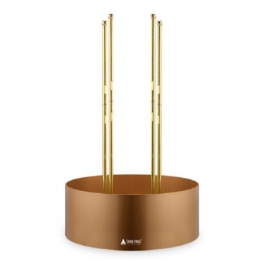 Tree Nest Metal Easy Christmas Tree Stand for Large, Real Trees, Gold. View a larger version of this product image.