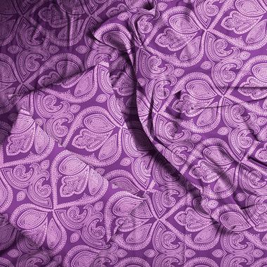 Lux Decor Collection 6-Pieces Deep Pocket Microfiber Printed Bed Sheet Set in Full Size Purple. View a larger version of this product image.