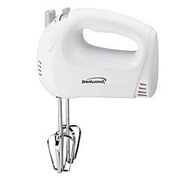 Brentwood 5-Speed Hand Mixer in White