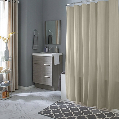Hotel Collection Mold & Mildew Resistant Fabric Shower Curtain - Linen. View a larger version of this product image.