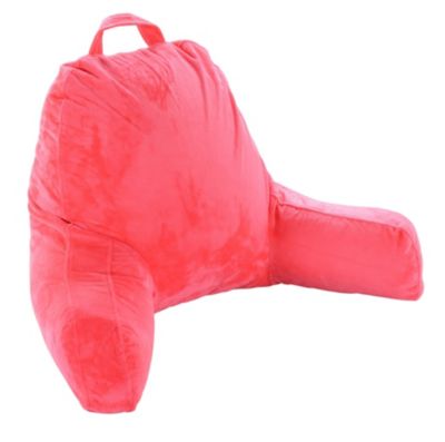 Cheer Collection Kids Size Reading Pillow with Arms for Sitting Up in Bed - Pink
