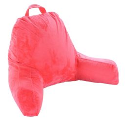 Cheer Collection Kids Size Reading Pillow with Arms for Sitting Up in Bed - Pink