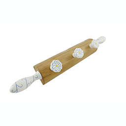 Manual Decorative Wooden Rolling Pin Wall Pegs