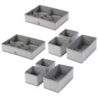 Alternate image 0 for mDesign Fabric Drawer and Closet Storage Organizer, Set of 8