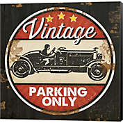 Great Art Now Vintage Parking by Jennifer Pugh 12-Inch x 12-Inch Canvas Wall Art