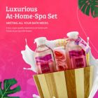 Alternate image 2 for Freida and Joe Spell Bound Love Spa Skin Care Set in Vintage Wooden Gift Basket