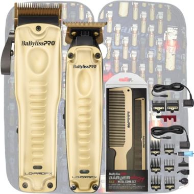 BaByliss Pro Limited Edition LO-PROF Clipper & Trimmer Gold Gift Set Kit. View a larger version of this product image.