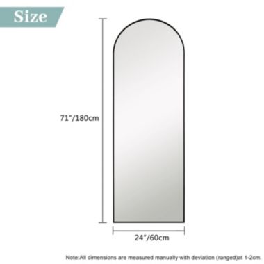 Miruo Modern Arch-top Full Length Mirror. View a larger version of this product image.
