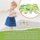 Alternate image 2 for Leo & Friends Farm Animal Peg Puzzle for 24-Months+   Unisex Toddler Puzzle, Comes with 10-Pieces, Features Cows, Chickens, Ducks, Horses, & More   Perfect Educational Gift, Made with Non-Toxic Wood